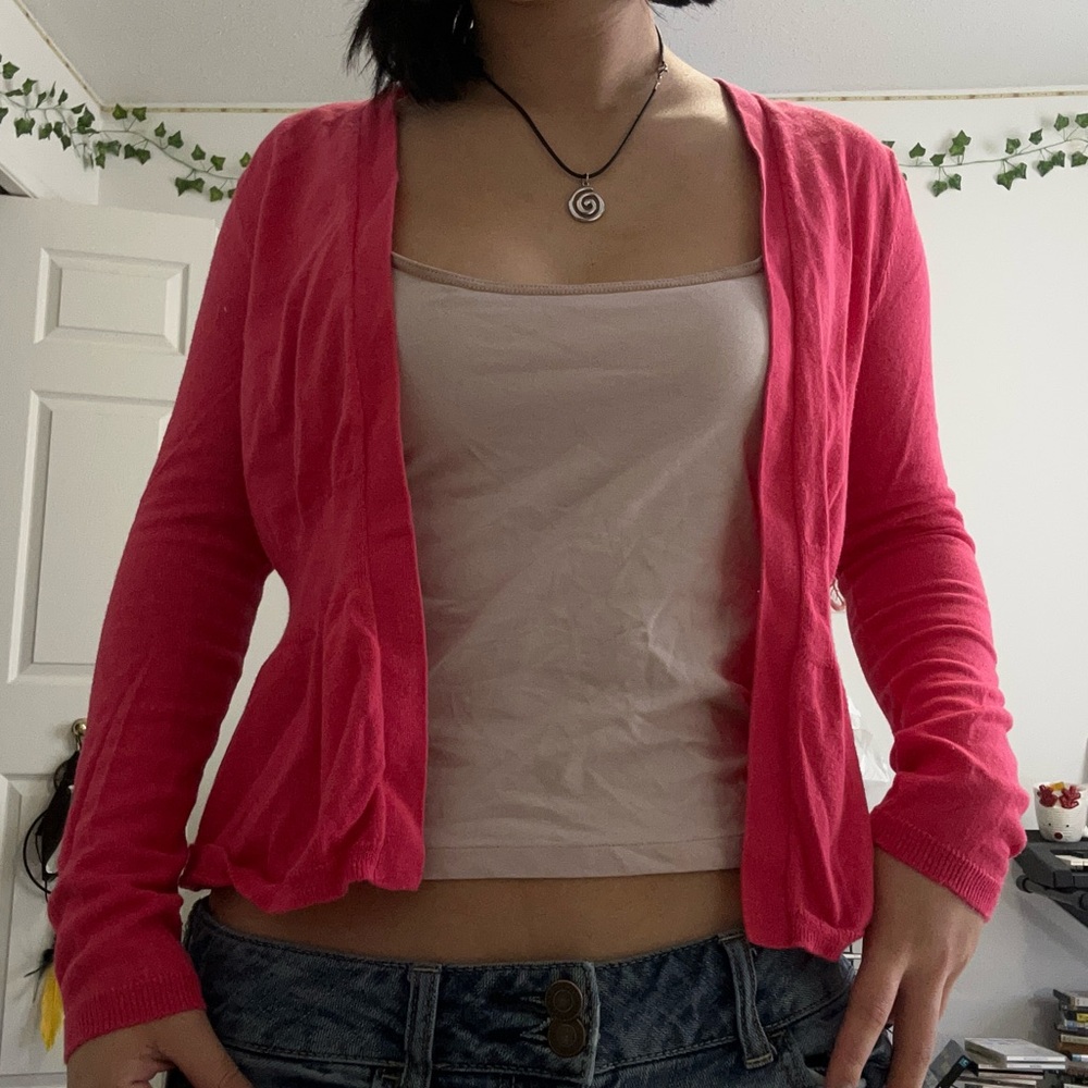 GAP Women's Hot Pink Cardigan